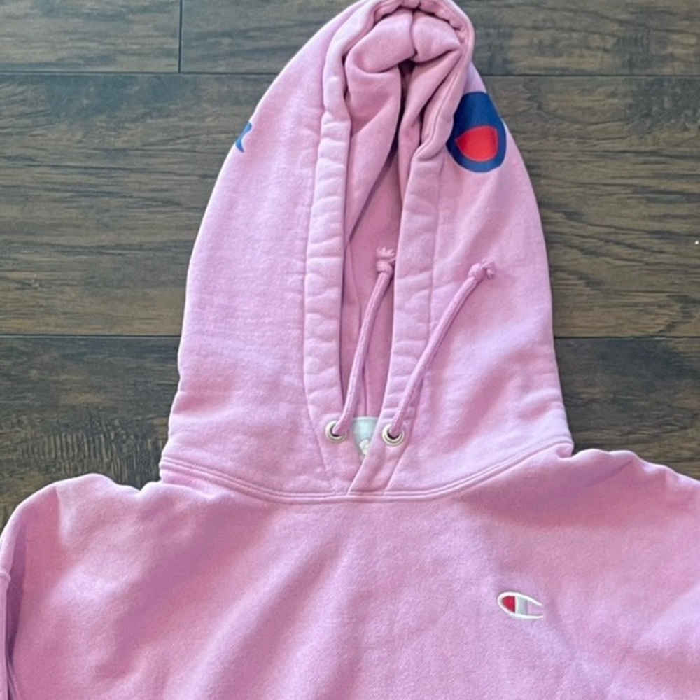Pink classic champion vintage 90s style sweatshirt hoodie 1028 xs - Picture 6 of 6